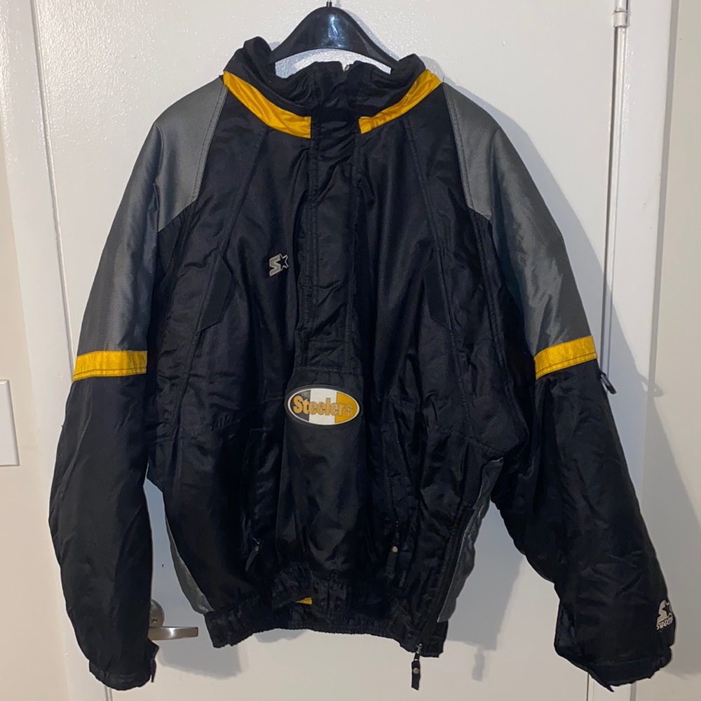 Vintage Starter Pittsburgh Steelers Jacket. Size Large (fits X-Large)